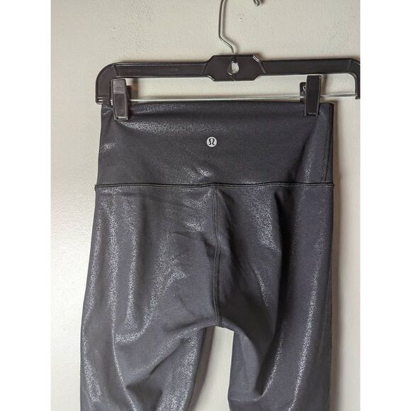 LULULEMON ATHLETICA Wunder Crop High-Rise 'Foil 21' Size 4 - Picture 6 of 9